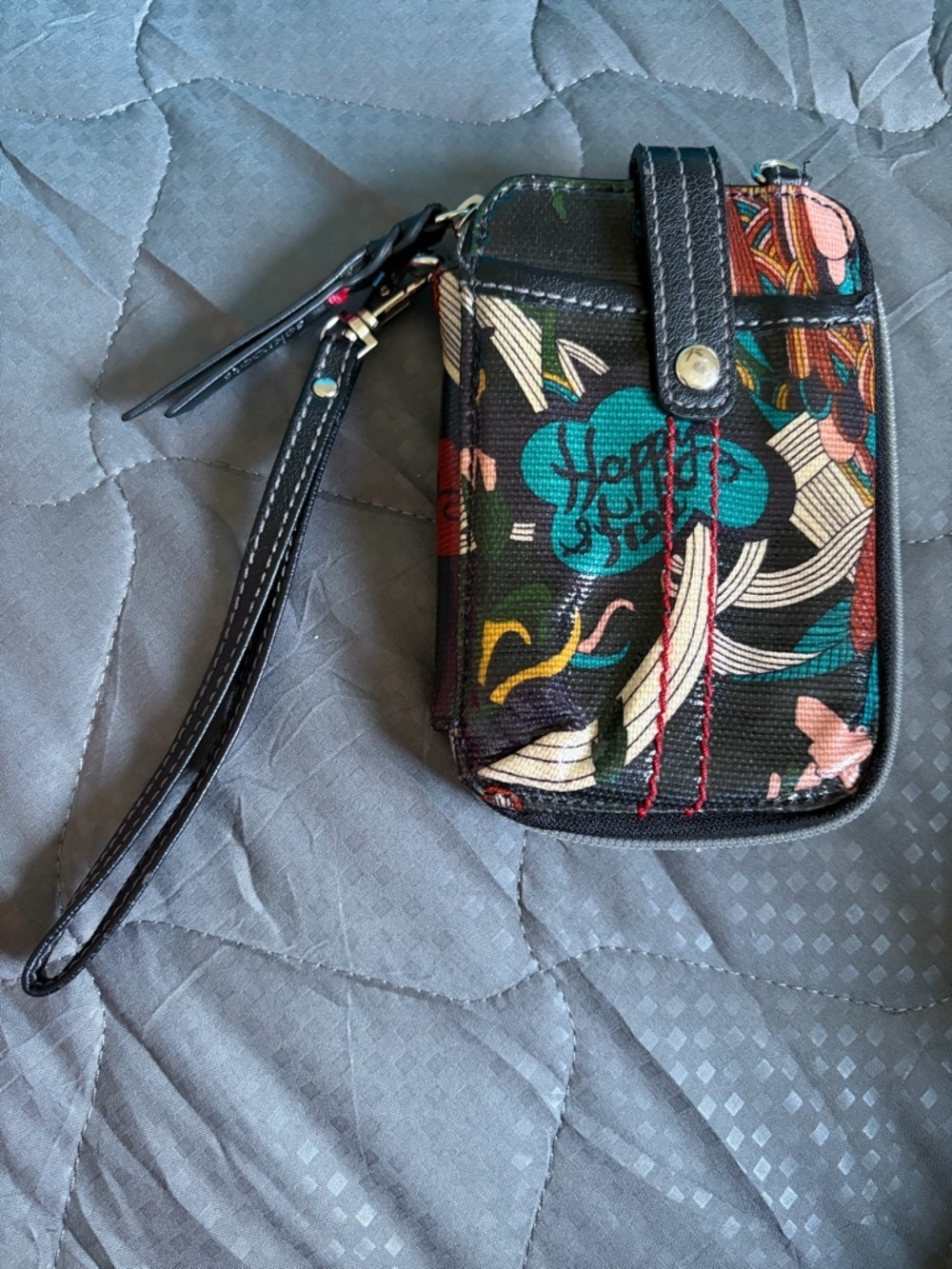 Sakroots Artist Circle Wristlet Wallet Phone Case Floral Boho